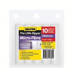 Uni-Pro Little Ripper Microfibre Roller Cover 4mm x 100mm 10 Pack